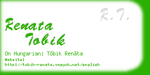 renata tobik business card