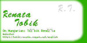 renata tobik business card